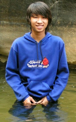 river tracing fully clothed