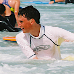 white Lycra rashguard